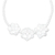 Cultured pearl pendant necklace, 'Innocent Flowers' - Cultured Pearl Floral Pendant Necklace from Thailand