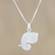 Sterling silver pendant necklace, 'Looking Forward' - Sterling Silver Elephant Pendant Necklace from Thailand
