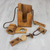 Wood puzzle, 'Don't Break The Bottle' - Wood Puzzle and Wine Bottle Holder from Thailand (image 2b) thumbail