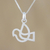Sterling silver pendant necklace, 'Flying Start' - Dove Sterling Silver Pendant Necklace from Thailand (image 2) thumbail
