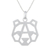 Sterling silver pendant necklace, 'Modern Bear' - Bear-Shaped Sterling Silver Pendant Necklace from Thailand