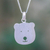 Collar colgante de plata esterlina - Lindo collar con colgante de plata esterlina de oso de Tailandia