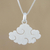 Sterling silver pendant necklace, 'Swirling Cloud' - Cloud-Shaped Sterling Silver Pendant Necklace from Thailand (image 2) thumbail