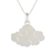 Sterling silver pendant necklace, 'Swirling Cloud' - Cloud-Shaped Sterling Silver Pendant Necklace from Thailand thumbail