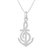 Sterling silver pendant necklace, 'Musical Anchor' - Music-Themed Sterling Silver Pendant Necklace from Thailand thumbail