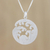 Sterling silver pendant necklace, 'Circle of Waves' - Wave Design Sterling Silver Pendant Necklace from Thailand