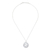 Collar colgante de plata esterlina - Collar con colgante de plata esterlina con diseño de onda de Tailandia