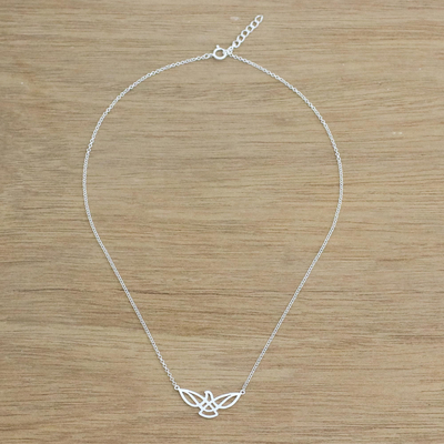 Collar colgante de plata esterlina - Collar con colgante de águila de plata esterlina de Tailandia
