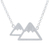 Sterling silver pendant necklace, 'Mountains of Chiang Mai' - Sterling Silver Mountain Pendant Necklace from Thailand (image 2a) thumbail