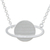 Sterling silver pendant necklace, 'Shimmering Saturn' - Sterling Silver Saturn Pendant Necklace from Thailand (image 2a) thumbail