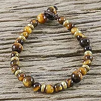 Featured review for Tigers eye beaded bracelet, Courageous Eye