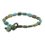 Brass beaded bracelet, 'Close to the Sea' - Handmade Beaded Brass Bracelet from Thailand
