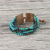 Serpentine and onyx beaded wristband bracelet, 'Exotic River' - Serpentine and Onyx Beaded Wristband Bracelet from Thailand (image 2c) thumbail
