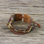 Multi-gemstone beaded bracelet, 'Exotic Hill Tribe' - Leather Accent Multi-Gemstone Beaded Bracelet from Thailand (image 2c) thumbail