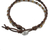 Agate beaded wristband bracelet, 'Karen Lover' - Agate and Silver Beaded Wristband Bracelet from Thailand (image 2e) thumbail