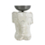 Wood tealight candle holder, 'Elegant Elephant' - Whitewashed Wood Elephant Tealight Candle Holder