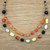Multi-gemstone station necklace, 'Succulent Drops' - Multi-Gem Station Necklace with Aventurine from Thailand (image 2b) thumbail