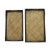 Satztabletts aus Holz, „Lanna Deluxe“ (Paar) – Tabletts aus Rattan und schwarzem Holz (Paar)