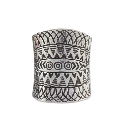 Sterling silver wrap ring, 'Exotic Accent' - Handcrafted Sterling Silver Wrap Ring from Thailand