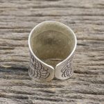 Sterling silver wrap ring, 'Exotic Accent' - Handcrafted Sterling Silver Wrap Ring from Thailand