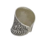 Sterling silver wrap ring, 'Exotic Accent' - Handcrafted Sterling Silver Wrap Ring from Thailand