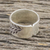 Sterling silver wrap ring, 'Silver Garden' - Sterling Silver Wrap Ring with Leaf Motif (image 2b) thumbail