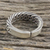 Sterling silver wrap ring, 'Thai Rope' - Handcrafted Thai Hill Tribe Sterling Silver Wrap Ring
