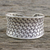 Sterling silver cuff bracelet, 'Basketwork' - Woven Texture Sterling Silver Cuff Bracelet for Women (image 2) thumbail