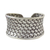 Sterling silver cuff bracelet, 'Basketwork' - Woven Texture Sterling Silver Cuff Bracelet for Women thumbail