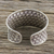 Sterling silver cuff bracelet, 'Basketwork' - Woven Texture Sterling Silver Cuff Bracelet for Women (image 2b) thumbail