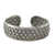 Sterling silver cuff bracelet, 'Tight Weave' - Handcrafted Sterling Silver Cuff Bracelet from Thailand thumbail