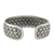Sterling silver cuff bracelet, 'Tight Weave' - Handcrafted Sterling Silver Cuff Bracelet from Thailand (image 2c) thumbail