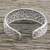 Sterling silver cuff bracelet, 'Silver Weave' - Handcrafted Sterling Silver Cuff Bracelet from Thailand (image 2b) thumbail