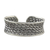 Sterling silver cuff bracelet, 'Tropical Weave' - Handcrafted Sterling Silver Cuff Bracelet from Thailand thumbail