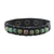 Agate and leather wristband bracelet, 'Rock Walk' - Bohemian Leather and Agate Bead Wristband Bracelet thumbail