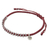 Silver beaded cord bracelet, 'Bohemian Life in Crimson' - Hand Crafted Cord Bracelet in Red with 950 Silver thumbail