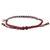 Silver beaded cord bracelet, 'Bohemian Life in Crimson' - Hand Crafted Cord Bracelet in Red with 950 Silver (image 2e) thumbail