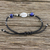 Lapis lazuli and silver pendant bracelet, 'Hill Tribe Twist' - Beaded 950 Silver and Lapis Lazuli Cord Bracelet (image 2b) thumbail