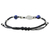 Lapis lazuli and silver pendant bracelet, 'Hill Tribe Twist' - Beaded 950 Silver and Lapis Lazuli Cord Bracelet (image 2e) thumbail