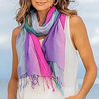 Featured review for Cotton scarves, Innocent Colors (pair)