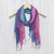 Cotton scarves, 'Innocent Colors' (pair) - Two Handwoven Ombre Cotton Wrap Scarves from Thailand (image 2b) thumbail