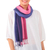 Cotton scarves, 'Colors of Experience' (pair) - Two Handwoven Cotton Wrap Scarves from Thailand (image 2d) thumbail