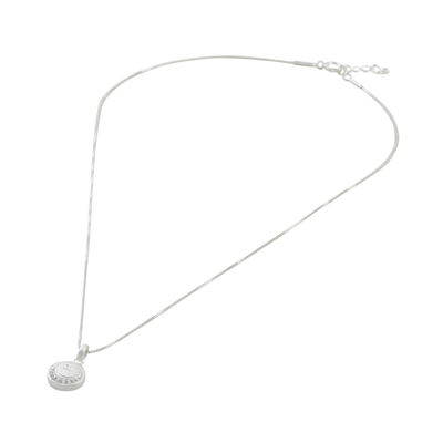 Collar colgante de plata esterlina - Collar Piscis de plata esterlina tailandesa y circonitas cúbicas