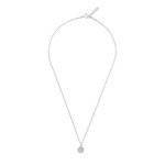 Sterling silver pendant necklace, 'Zodiac Charm Aries' - Sterling Silver Cubic Zirconia Aries Necklace from Thailand