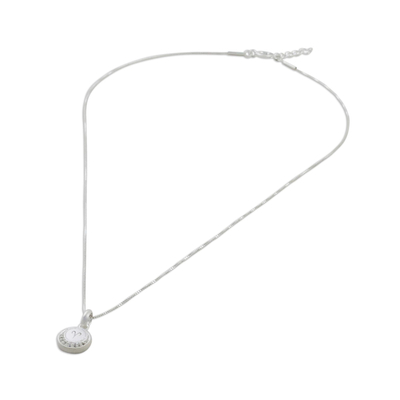 Collar colgante de plata esterlina - Collar Aries de plata esterlina con circonitas cúbicas de Tailandia