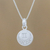 Sterling silver pendant necklace, 'Zodiac Charm Gemini' - Thai Sterling Silver Cubic Zirconia Gemini Pendant Necklace (image 2) thumbail