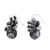 Quartz and onyx dangle earrings, 'Lovely Blend in Black' - Quartz and Onyx Dangle Earrings from Thailand (image 2d) thumbail