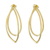 Gold-plated sterling silver drop earrings, 'Golden Lotus Petals' - Thai Petal Shaped Gold Plated Sterling Silver Drop Earrings (image 2a) thumbail