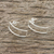 Sterling silver drop earrings, 'Heavenly Rectangles' - Thai Sterling Silver Rectangular Outline Drop Earrings