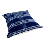 Cotton batik cushion covers, 'Indigo Dreams' (pair) - Hand Crafted Blue Batik Square Cushion Covers (Pair)